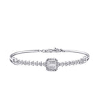 0.93 ct. Diamant Baguette Armreif