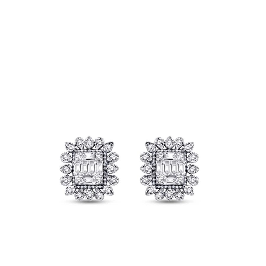 0.23 ct. Diamant Baguette Ohrringe