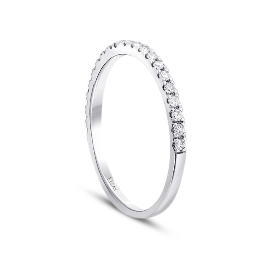 0.13 ct. Diamant Halb-Eternity Ring