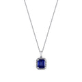 1.68 ct. Diamant Saphir Halskette