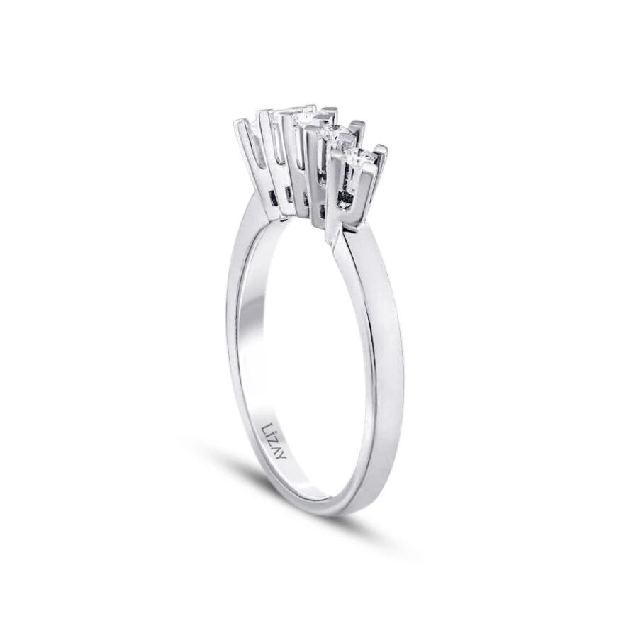 0.15 ct. Diamant Fünf-Stein Ring