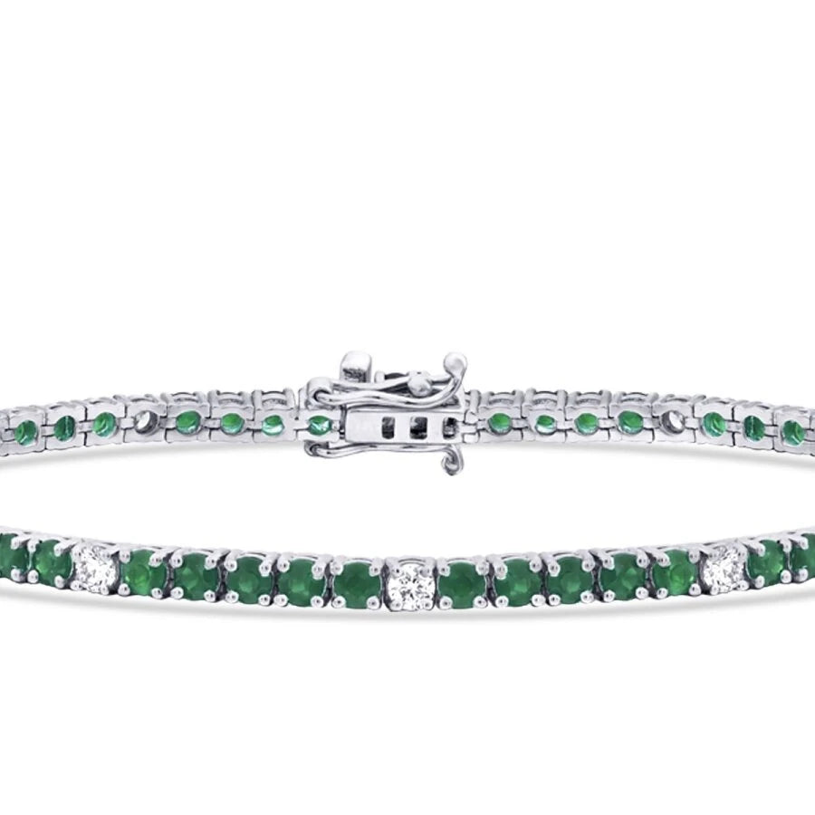 3.62 ct. Diamant Smaragd Armband