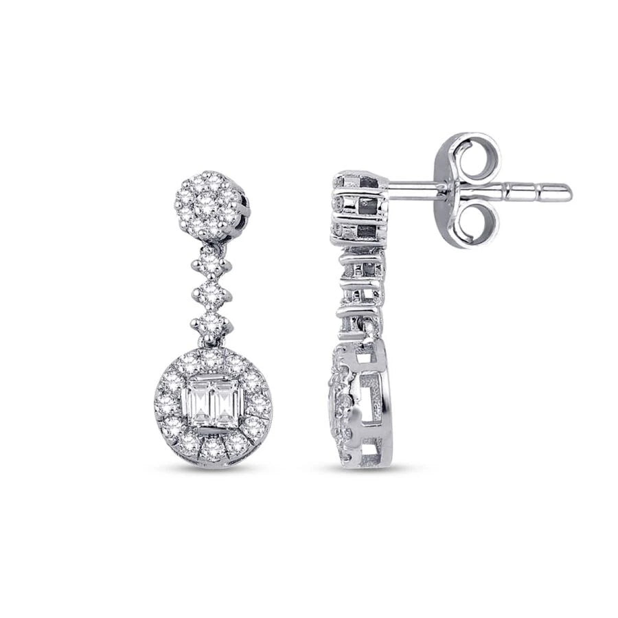 0.36 ct. Diamant Baguette Ohrringe