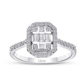 0.28 ct. Diamant Baguette Ring