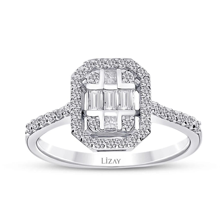 0.28 ct. Diamant Baguette Ring