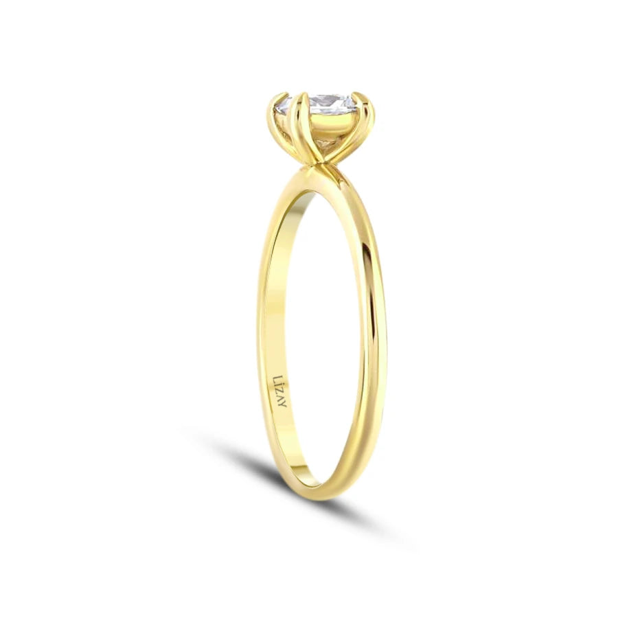 0.50 ct. Diamant Prinzessin Solitär Verlobungsring