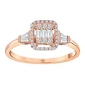 0.32 ct. Diamant Baguette Ring