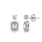 0.18 Karat Diamant Effect Baguette Set