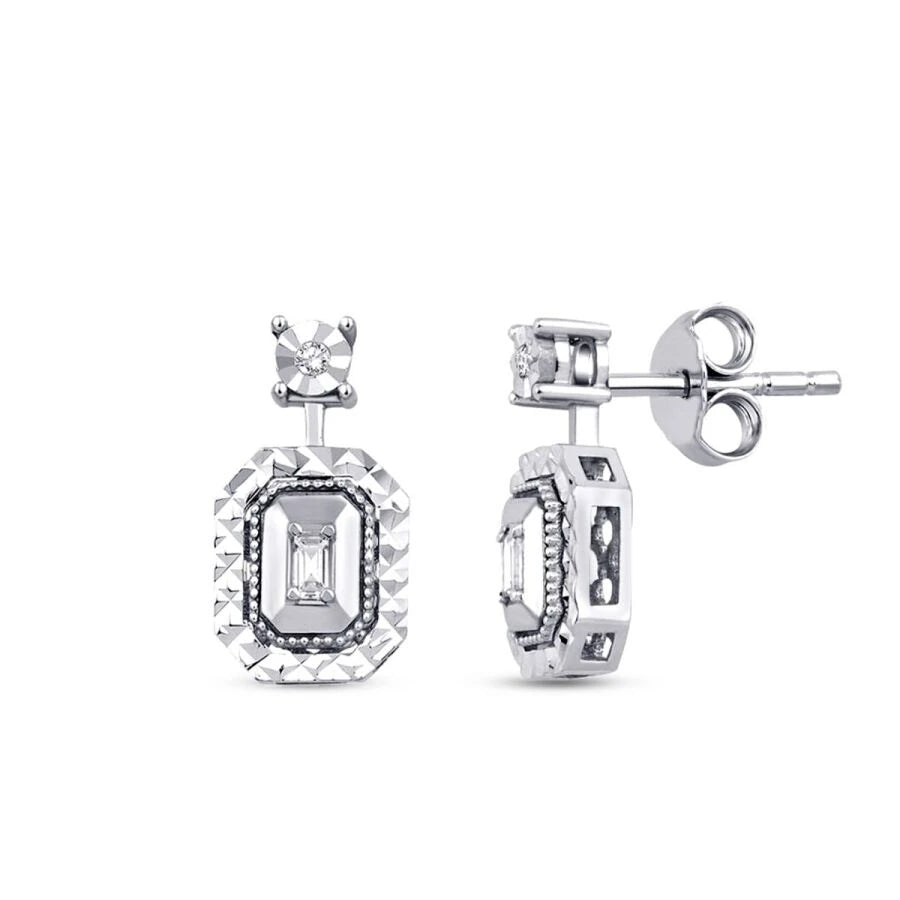 0.18 Karat Diamant Effect Baguette Set