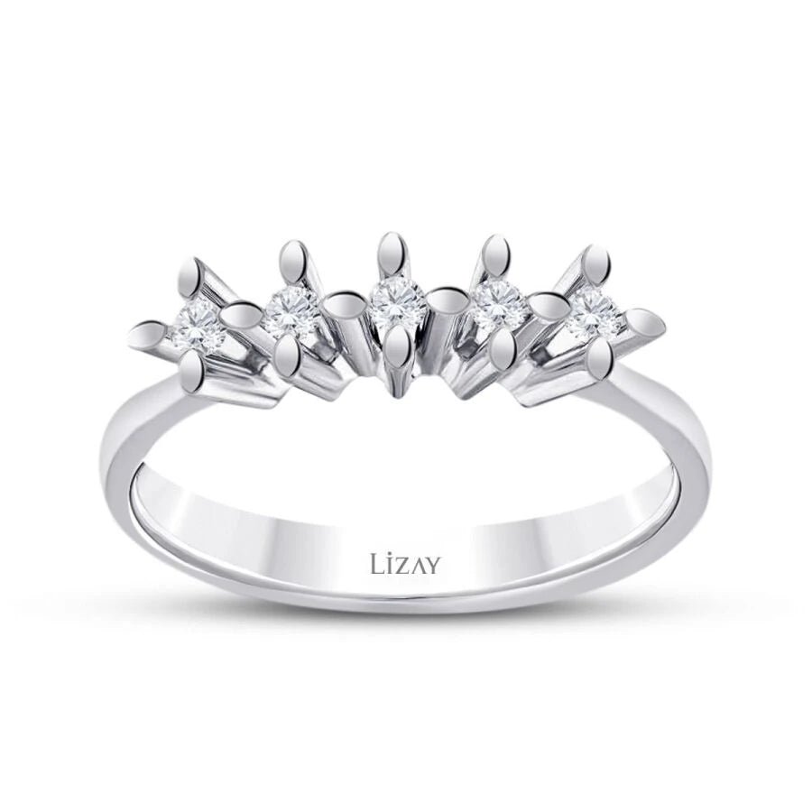 0.15 ct. Diamant Fünf-Stein Ring