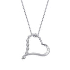 0.23 ct. Diamant Herz Halskette