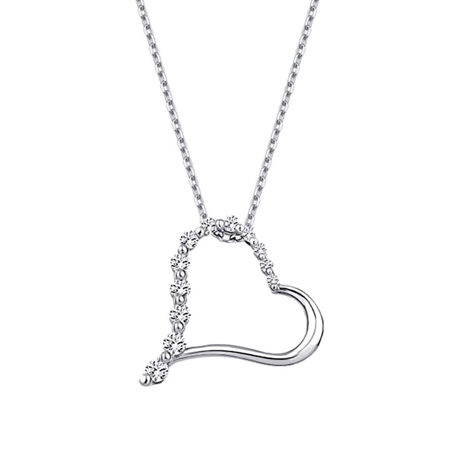 0.23 ct. Diamant Herz Halskette