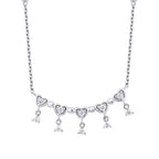 0.39 ct. Diamant Herz Halskette