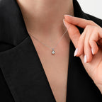 0.08 ct. Diamant Solitär Halskette