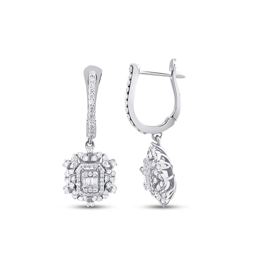 0.73 ct. Diamant Baguette Ohrringe
