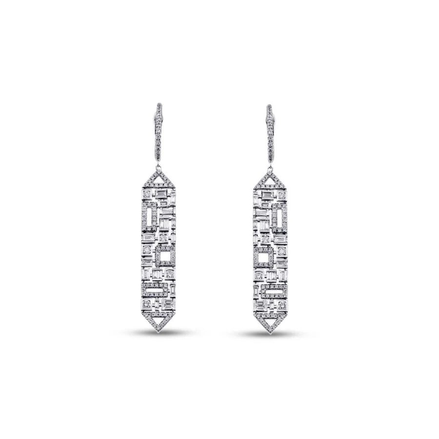 0.65 ct. Diamant Baguette Ohrringe