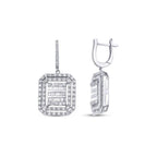 1.62 ct. Diamant Baguette Ohrringe