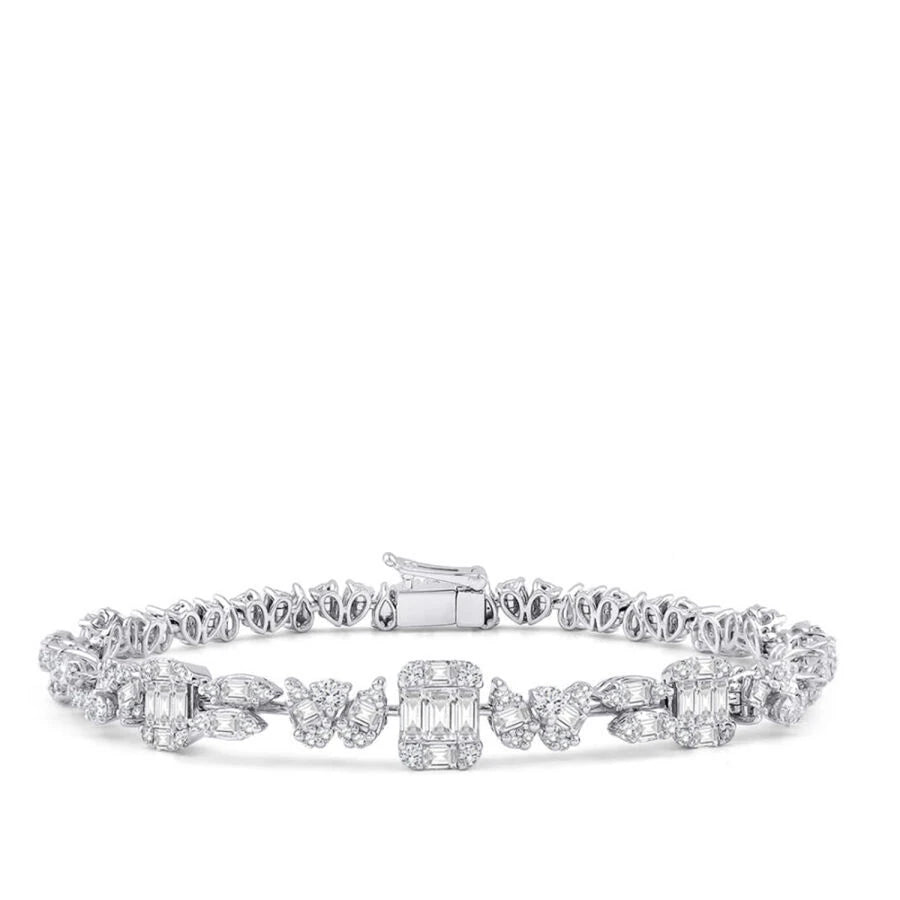 3.19 ct. Diamant Baguette Armband