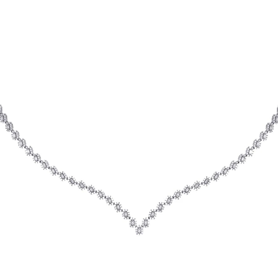 Gold Baguette Design Halskette