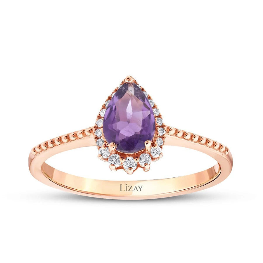 2.45 Karat Diamant Amethyst Set