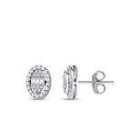 0.14 ct. Diamant Baguette Ohrringe
