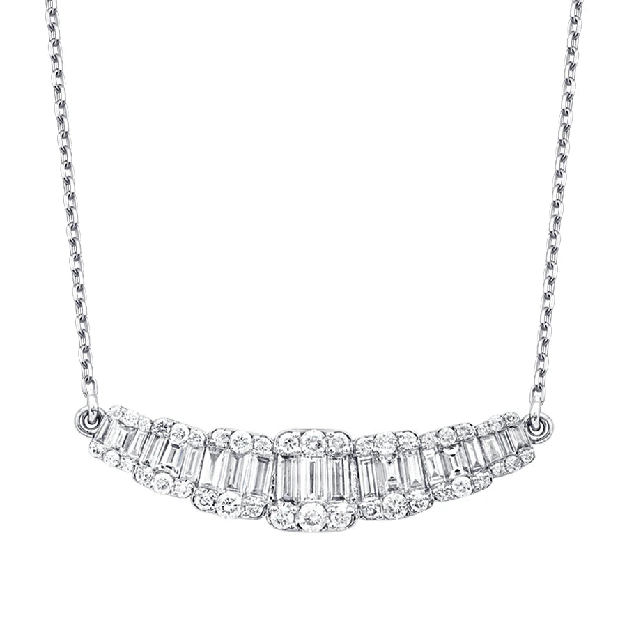 1.18 ct. Diamant Baguette Halskette