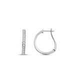 0.71 ct. Diamant Creolen Ohrringe