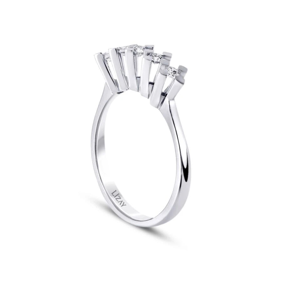 0.30 ct. Diamant Fünf-Stein Ring