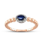 0.41 ct. Diamant Saphir Ring