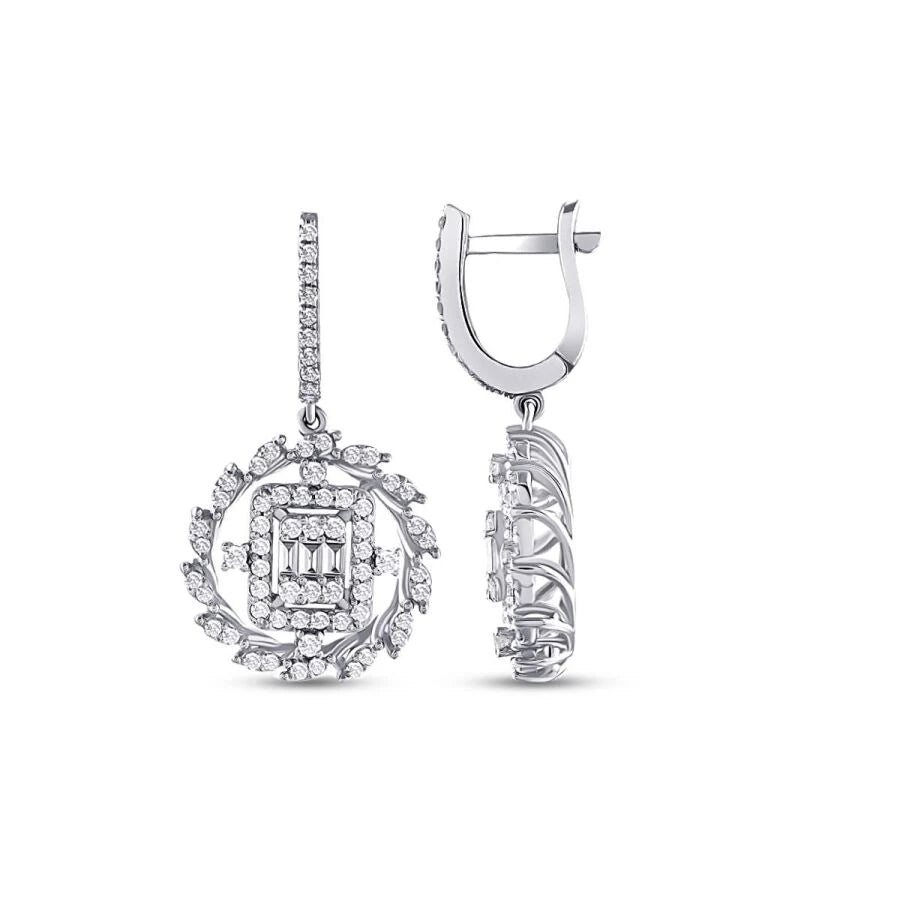 1.10 ct. Diamant Baguette Ohrringe