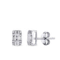 0.25 ct. Diamant Baguette Ohrringe