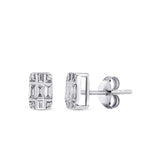 0.25 ct. Diamant Baguette Ohrringe