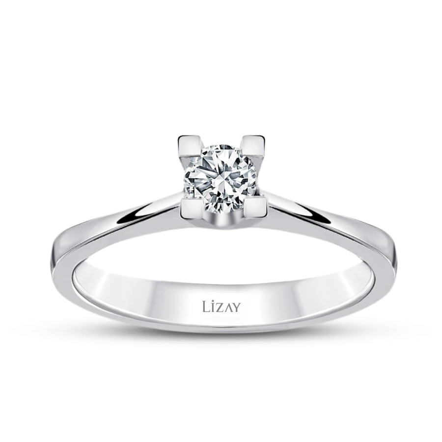 0.20 ct. Diamant Rund Solitär Verlobungsring