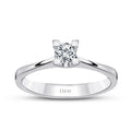 0.20 ct. Diamant Rund Solitär Verlobungsring
