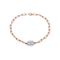 0.14 ct. Diamant Zweifarbiger Schutzauge Armband