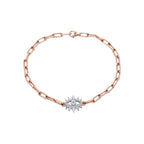 0.14 ct. Diamant Zweifarbiger Schutzauge Armband
