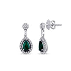 0.99 ct. Diamant Smaragd Ohrringe