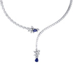 9.71 ct. Diamant Saphir Halskette