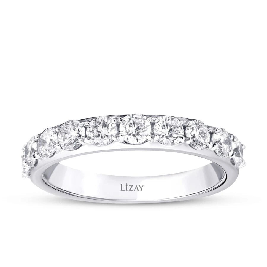 1.00 ct. Diamant Halb-Eternity Ring