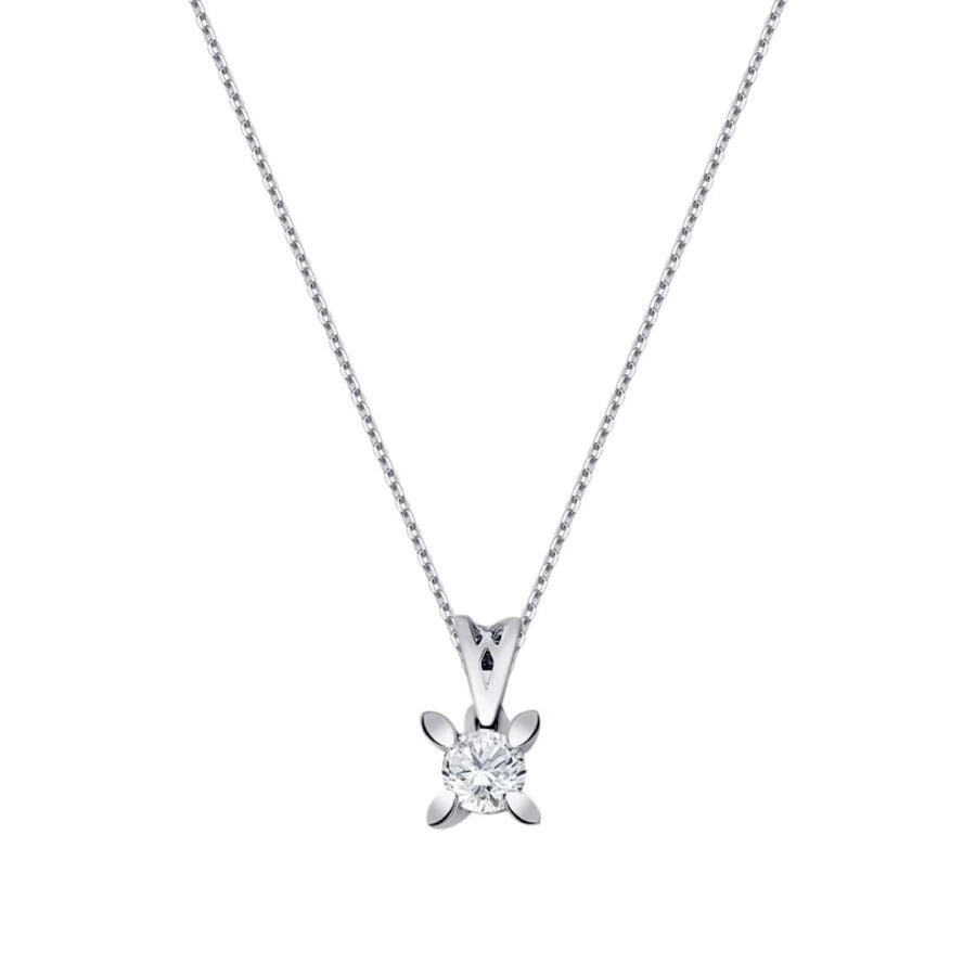 0.16 ct. Diamant Solitär Halskette