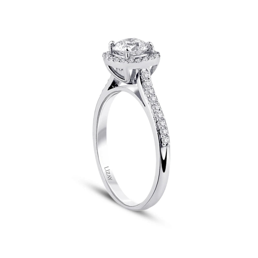 0.73 ct. Diamant Rund Solitär Verlobungsring