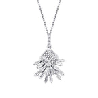 0.33 ct. Diamant Baguette Halskette