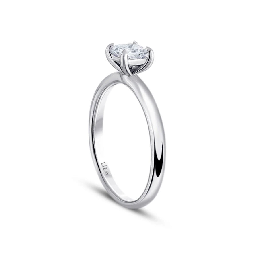 0.20 ct. Diamant Prinzessin Solitär Verlobungsring