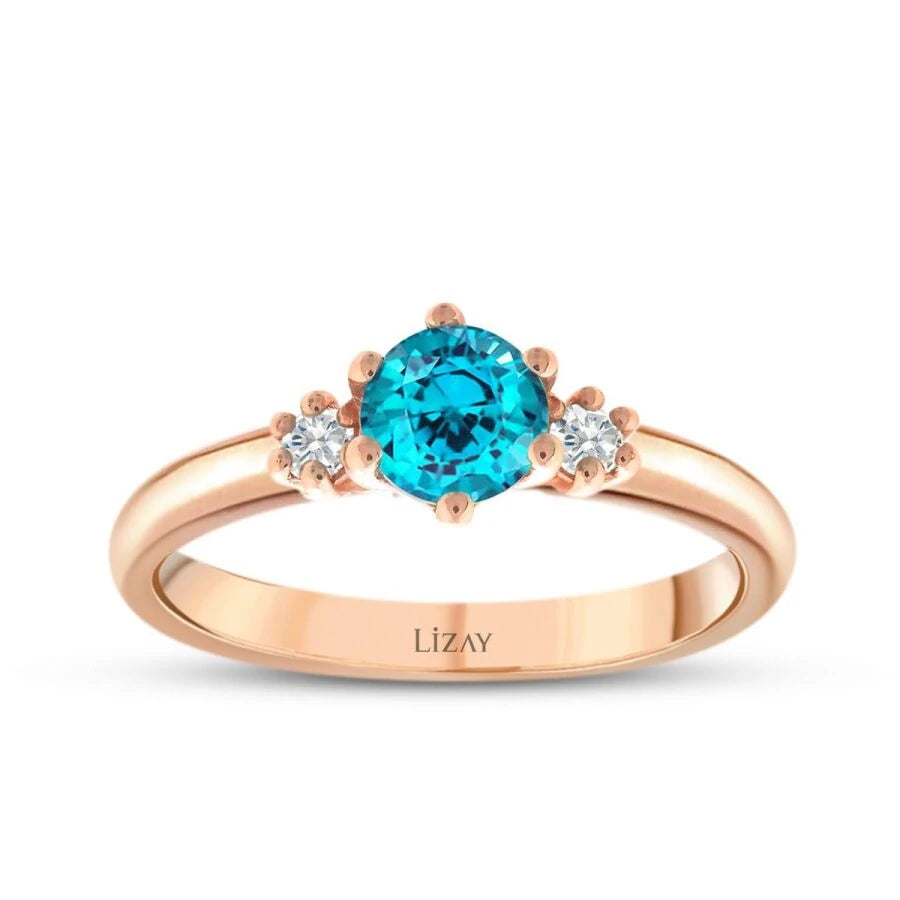0.67 ct. Diamant Farbstein Ring