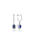 1.40 ct. Diamant Saphir Ohrringe