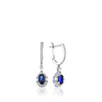1.40 ct. Diamant Saphir Ohrringe