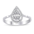 0.11 ct. Diamant Baguette Ring