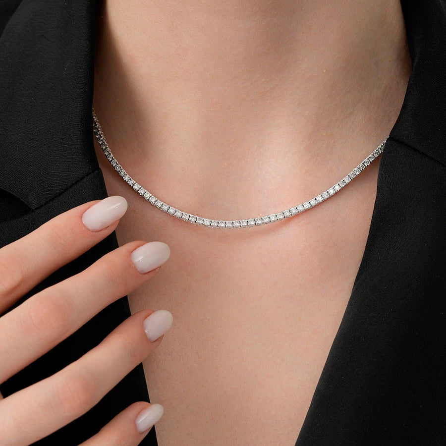 3.00 ct. Diamant Tennis Halskette