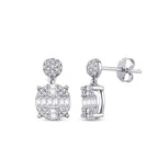 0.78 ct. Diamant Baguette Ohrringe