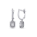 0.57 ct. Diamant Baguette Ohrringe